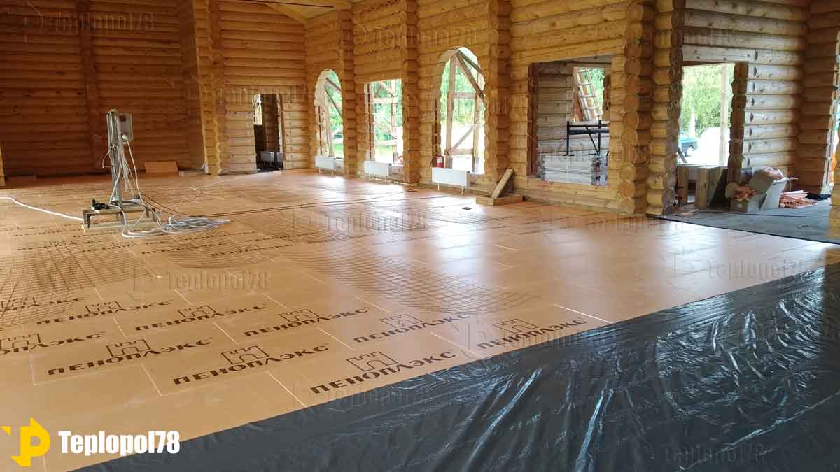 Теплоизоляция для водяного теплого пола.