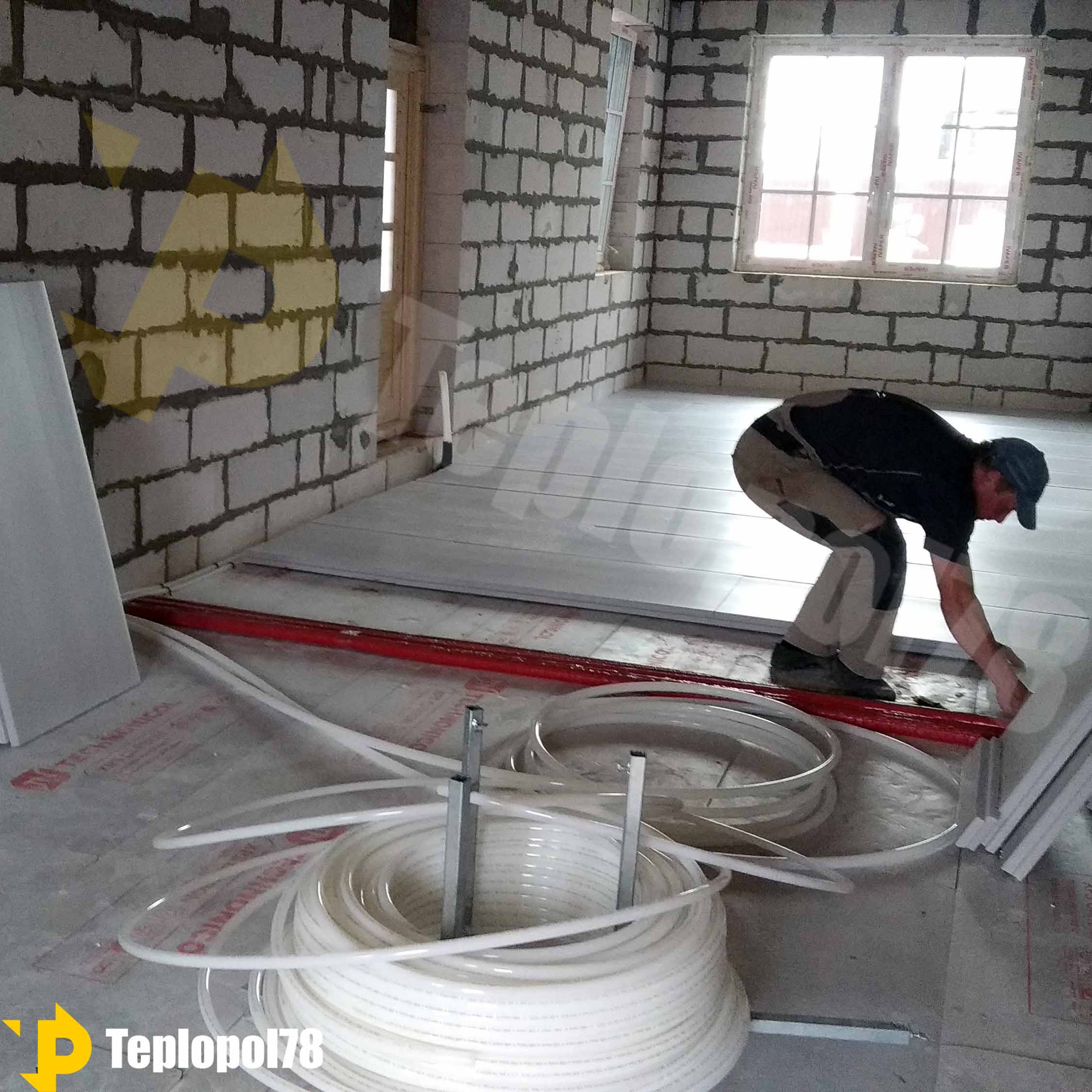 Выполнили разводку Хвс, Гвс, рециркуляции гвс, а также магистрали к отопительным приборам